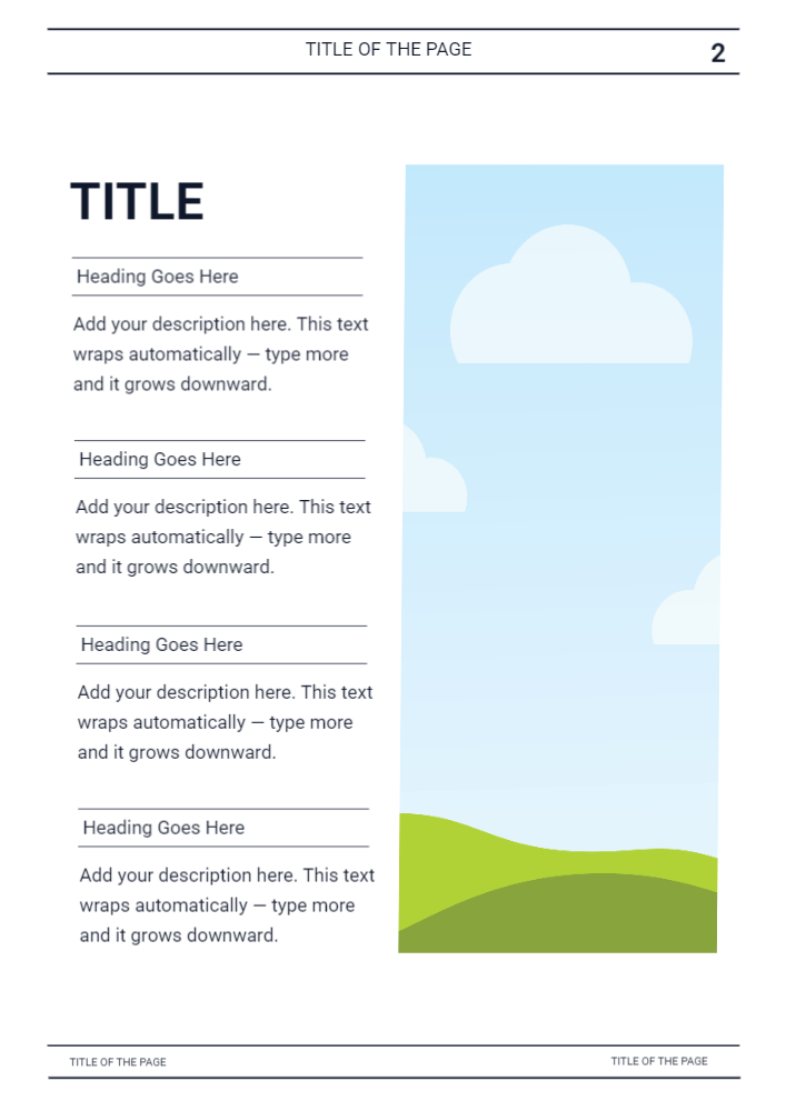 Brochure Inner Page Design 002