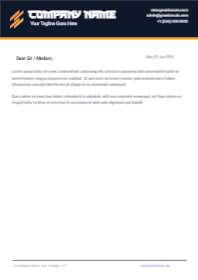 Modern Purple Letterhead