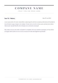 Minimal Classic Letterhead