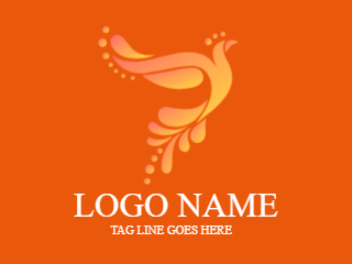 Fairy Bird Abstract Logo