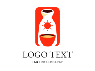 Hand Drawn Sake Logo Design