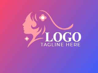 Flat Hair Salon Logo
